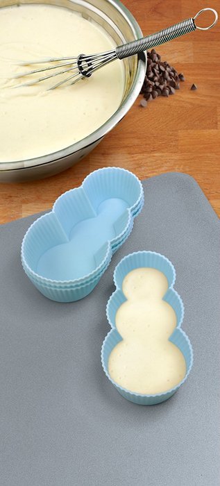 Fred & Friends MUFFIN TOPS Denim-Style Baking Cups, Set of 4 N14