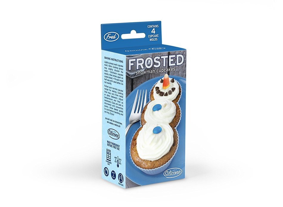 Fred & Friends MUFFIN TOPS Denim-Style Baking Cups, Set of 4 N15
