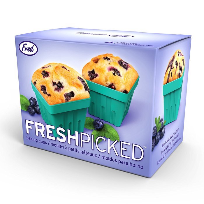 Fred & Friends MUFFIN TOPS Denim-Style Baking Cups, Set of 4 N17