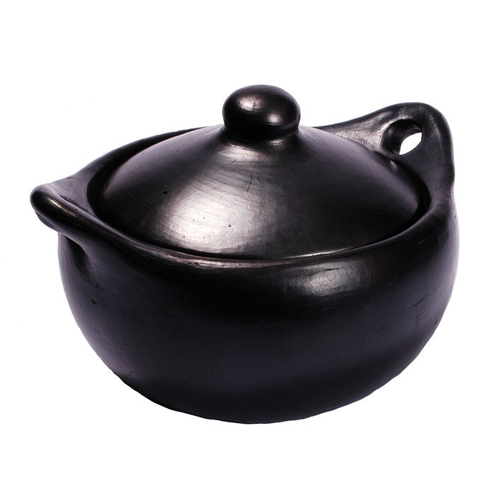 Black Clay, La Chamba Stew Pot - Small - 2.5 Quarts
