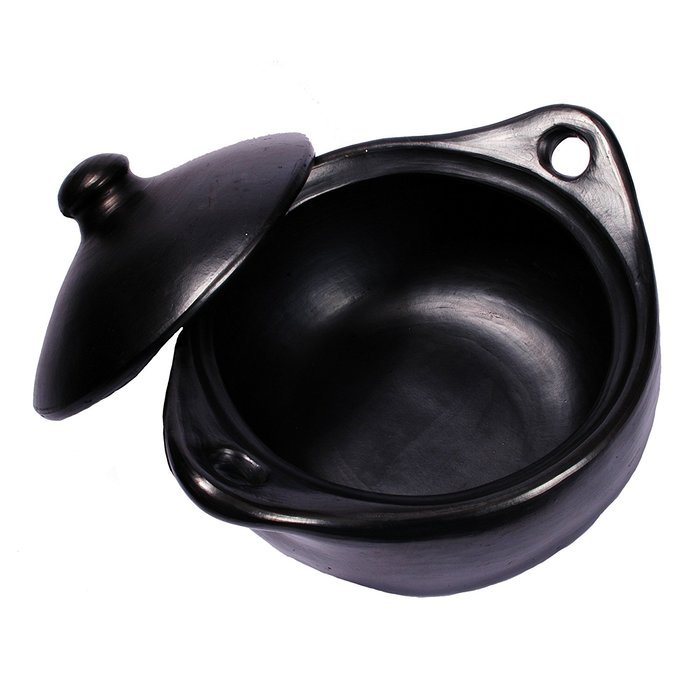 Black Clay, La Chamba Stew Pot - Small - 2.5 Quarts N3