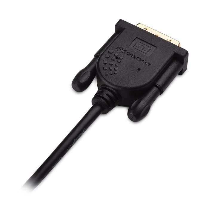 Cable Matters Mini DisplayPort (Thunderbolt&trade; 2 Port Compatible) to DVI Cable in Black 6 Feet N4