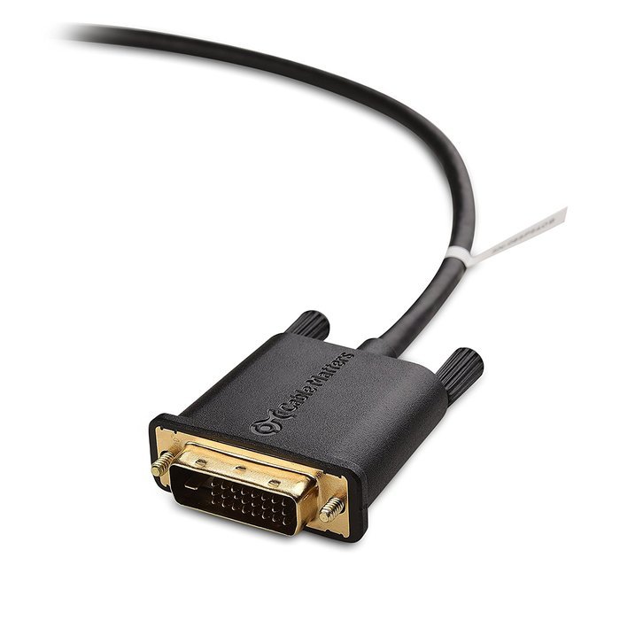Cable Matters Mini DisplayPort (Thunderbolt&trade; 2 Port Compatible) to DVI Cable in Black 6 Feet N14