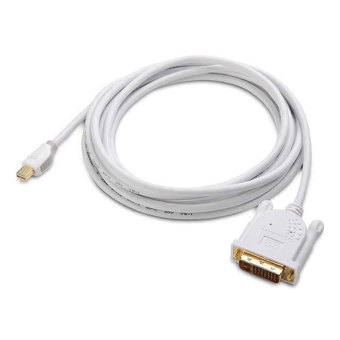 Cable Matters Mini DisplayPort (Thunderbolt&trade; 2 Port Compatible) to DVI Cable in Black 6 Feet N16