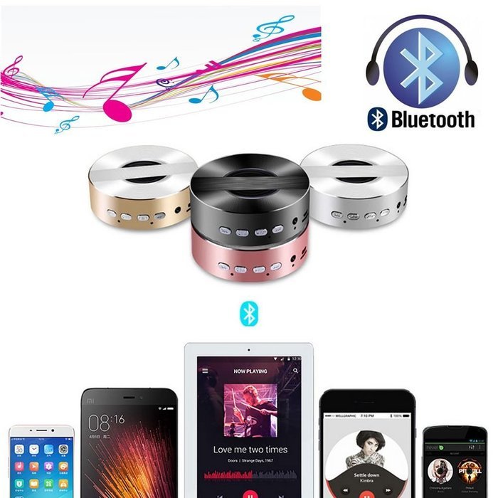 Bluetooth Speaker Mini Wireless Subwoofer Home Outdoor Portable Stereo Subwoofer by Techcell N7