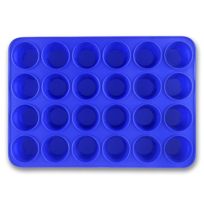 Silicone Baking Molds From BakeStar - 24 Cup Round Shape - Super Premium Quality N2