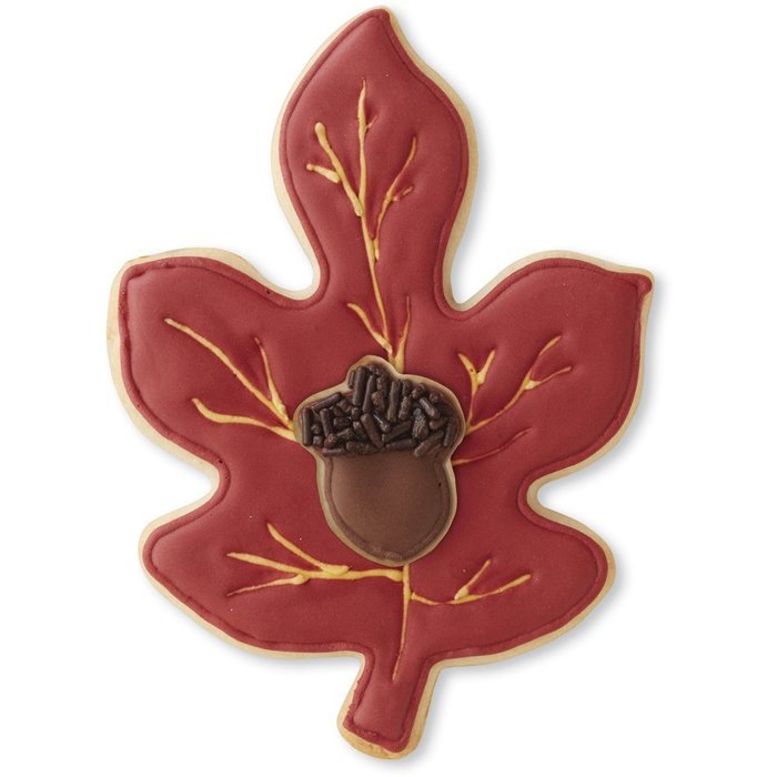 Wilton 2-Piece Acorn & Leaf Cookie Cutter Set N3
