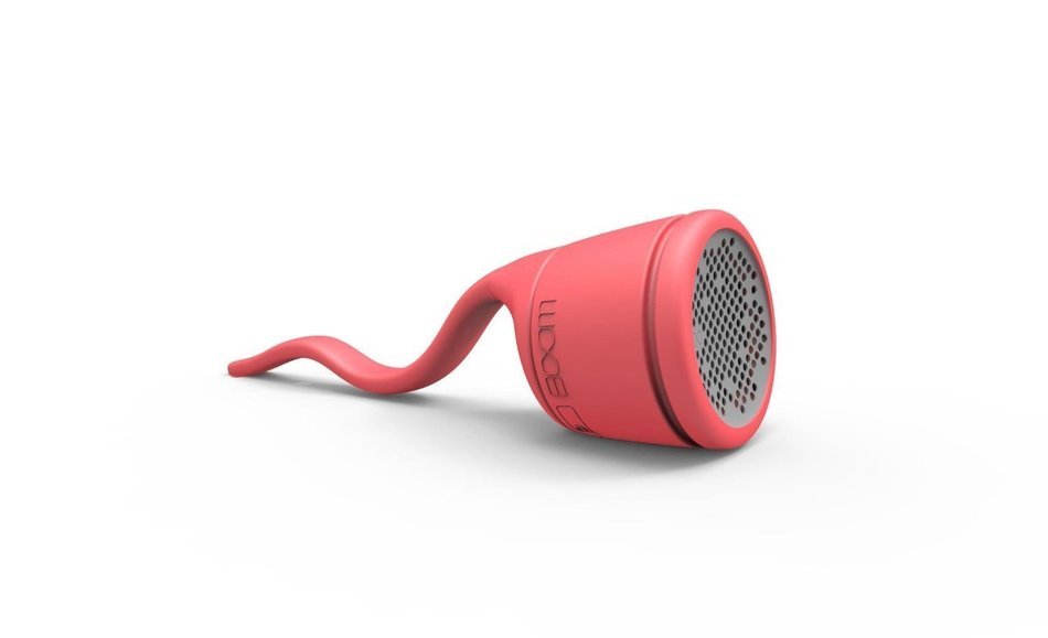 BOOM Swimmer Waterproof Wireless Bluetooth Speaker (Red)