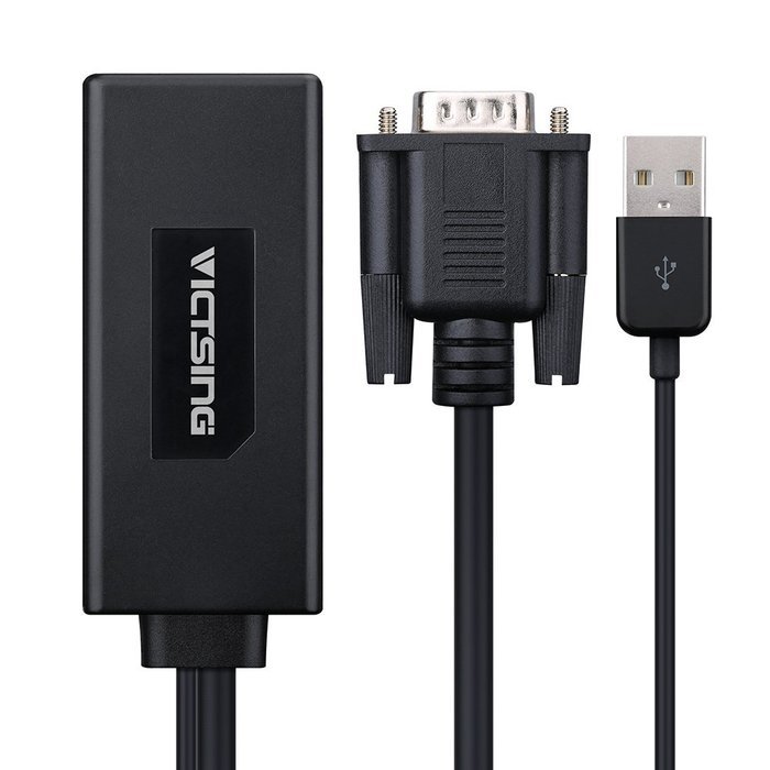 VicTsing VGA To HDMI Adapter Converter 1080p Video Cable from Desktop/ Laptop/ Notebook/ Computer/ PC/ HD TV-box... N3