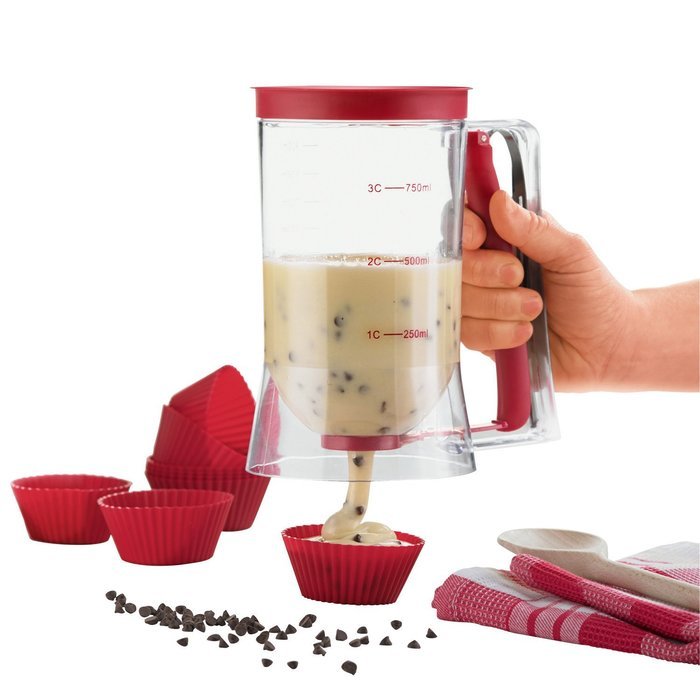 Westmark Germany Batter Dispenser 4 Cup Red N3