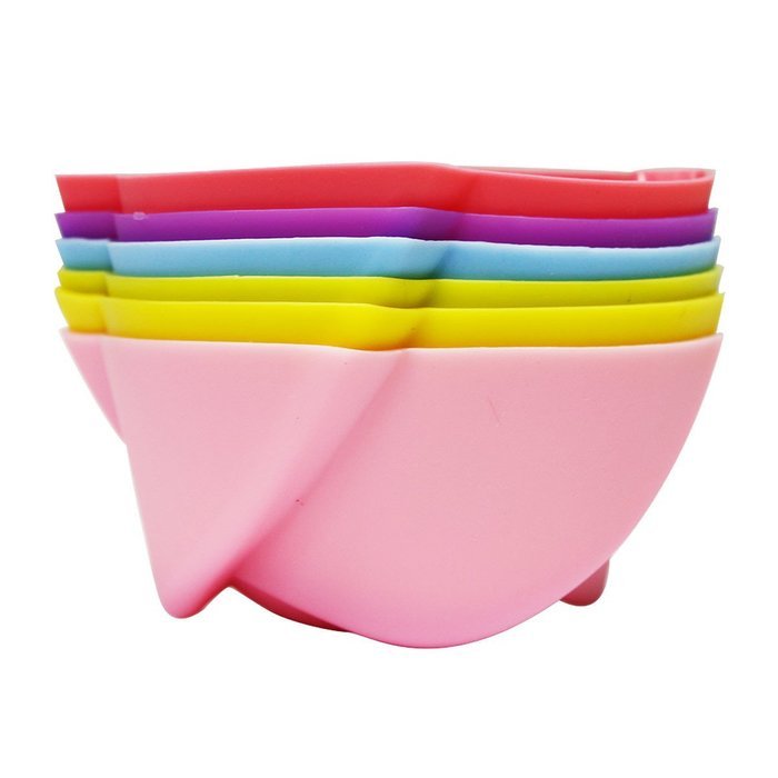 KAIL 24 Pcs Reusable Silicone Baking Cups -Cupcake Liners -Muffin Cups [6 Heart-Shaped , & 6 Round Cups , & 6... N21