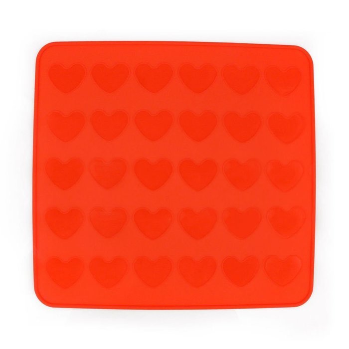 30 Hearts Silicone Pastry Cake Macaron Macaroon Oven Baking Mould Sheet Mat DIY Must Have N6