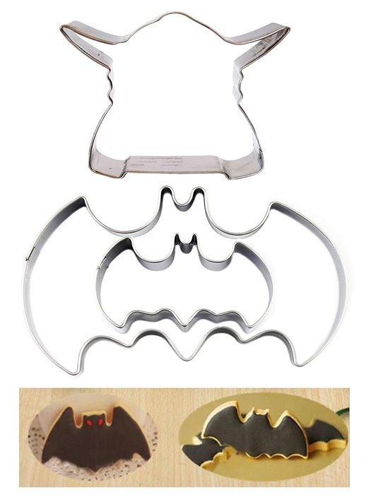 Cookie Cutters, Kootips 3 Pcs/set Batman Yoda Star Wars Cookie Cutter Shapes, Food Grade Stainless Steel, Baking...