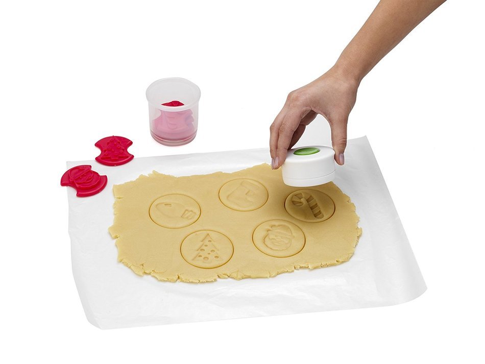Chef'n Christmas Cookie Stamp and Cutter Set (Holiday Shapes) N27