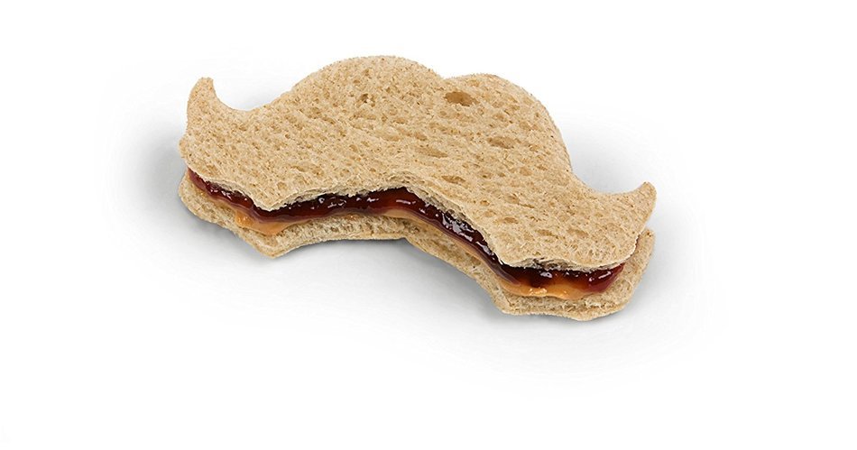 Fred & Friends CRUSTACHE Mustache Shaped Crust Cutter N4
