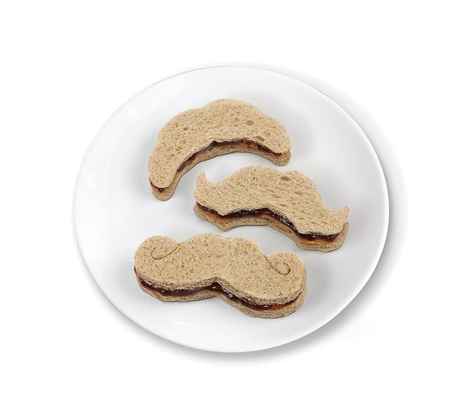 Fred & Friends CRUSTACHE Mustache Shaped Crust Cutter N6