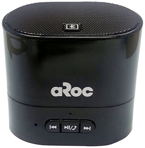 Aroc Electronics BTS-600BLACK Bluetooth Portable Speaker and Hands Free Speakerphone, Black