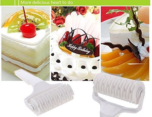 Leeko Kitchen Baking Tool Cookie Pie Pizza Pastry Lattice Bakery Roller Cutter Craft Tool N3