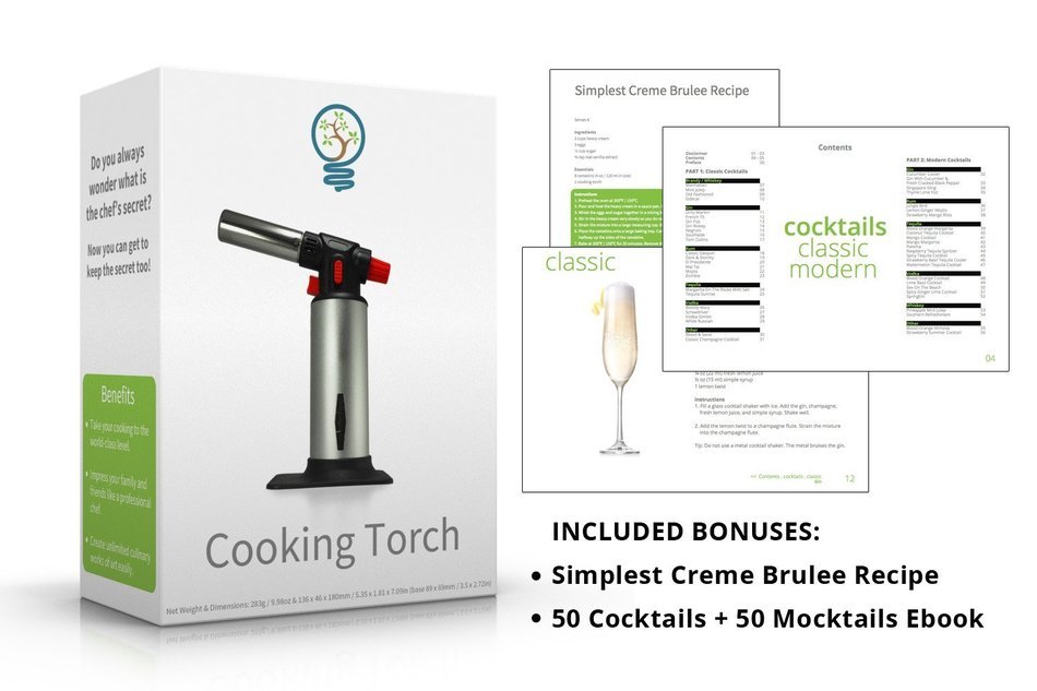 Blow Torch - Ignite the Professional Chef Within You - Fun in the Kitchen - Versatile Use in Cooking - Create... N4