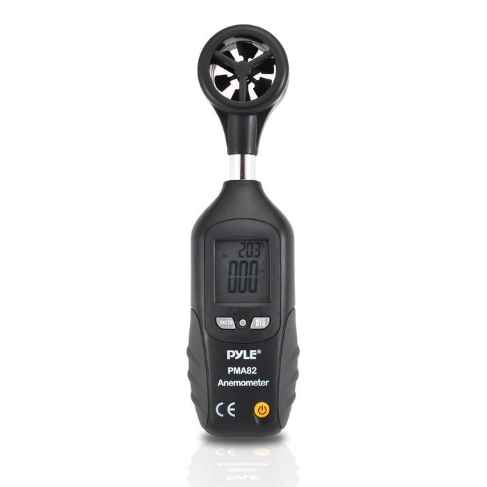 Pyle PMA82 Digital Anemometer and Thermometer for Measuring Wind Speed N2