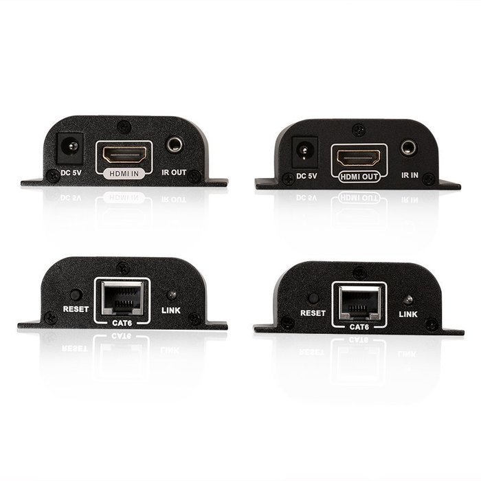 AGPtek 60m HDMI Network Extender Over Single Cable with IR ,Cat5e/6 Ethernet Cable 3D&1080P Supported Compatible... N13