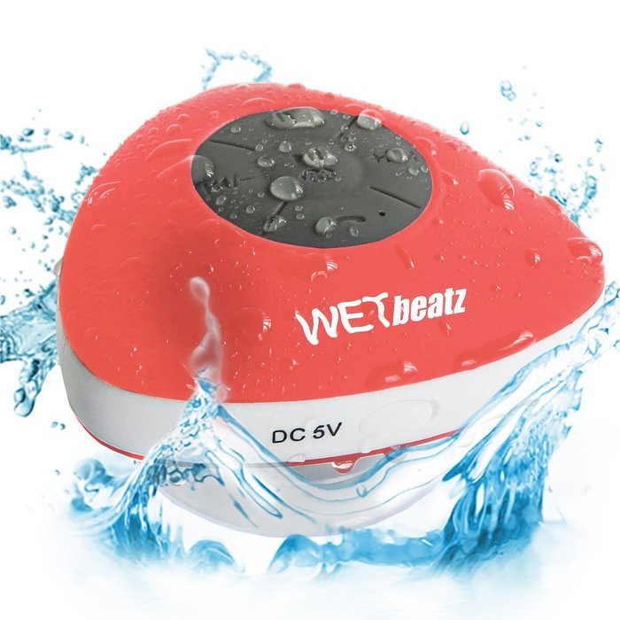 WETbeatz EDGE Waterproof Bluetooth Speaker, IPX4 Rating, Speakerphone with Built-in Mic, and Dedicated Suction... N4