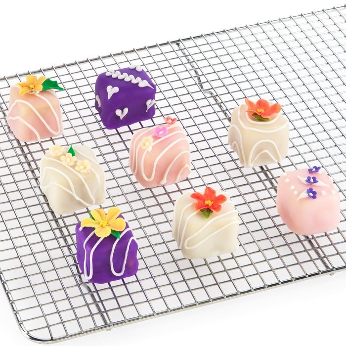 AbsoluteBake Cooling Rack Stainless Steel Oven and Dishwasher Safe Fits in Half Sheet Cookie Pan N3