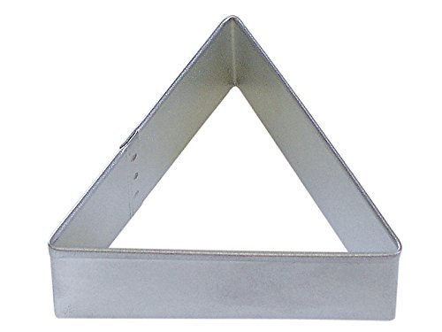 R&M Triangle 3" Cookie Cutter in Durable, Economical, Tinplated Steel