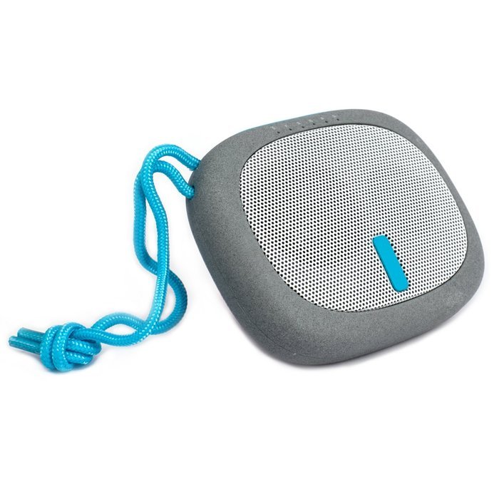 HWAY Mini 2600mah Power Bank with Wireless Portable Bluetooth Speaker (Blue)