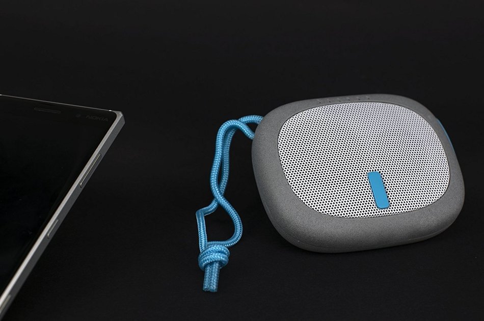 HWAY Mini 2600mah Power Bank with Wireless Portable Bluetooth Speaker (Blue) N5