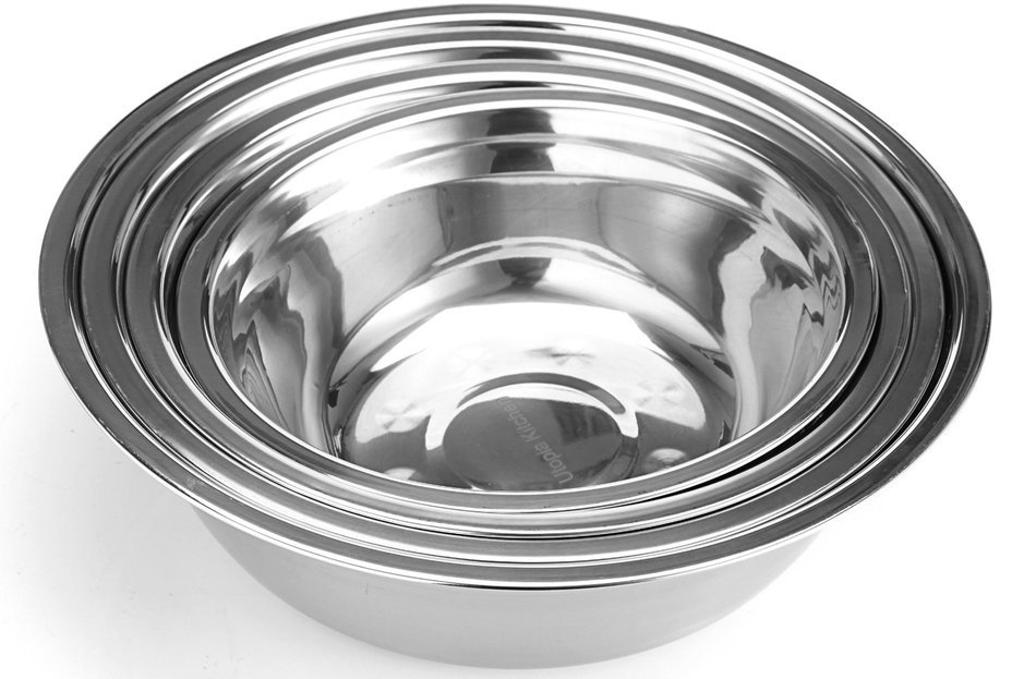 Stainless Steel Mixing Bowl (Set of 4) - Utopia Kitchen N4