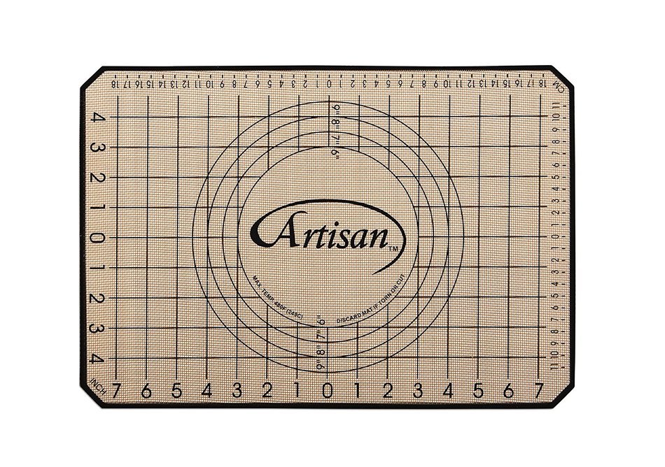 Artisan Silicone Baking Set with Mat Liners for Half-Size Cookie Sheets with Red Border, 16.5 x 11 inches, 2-... N10