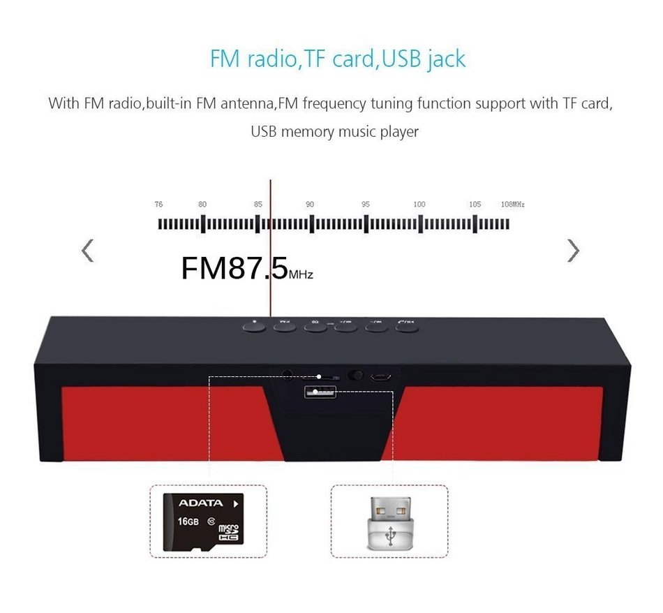 Bluetooth Wireless Speaker with LED Display and 10hours Playtime N3