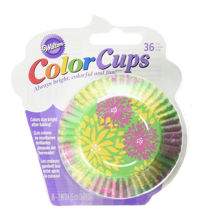 Wilton ColorCups Black/White Damask Standard Baking Cups, 36 Count N8
