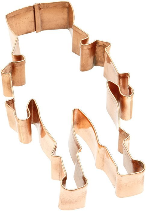 Old River Road Reindeer Shape Cookie Cutter, Copper N8
