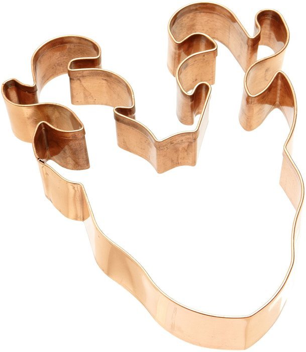 Old River Road Reindeer Shape Cookie Cutter, Copper N21