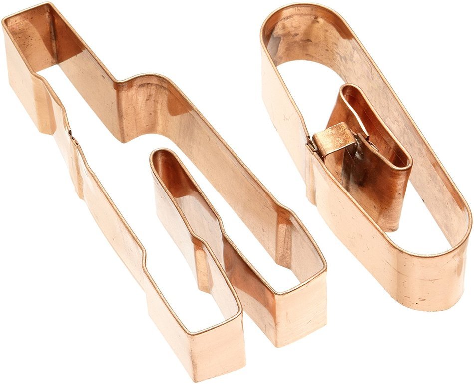 Old River Road Reindeer Shape Cookie Cutter, Copper N24