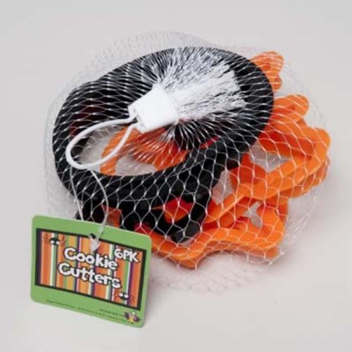 6pk Halloween Plastic Cookie Cutters