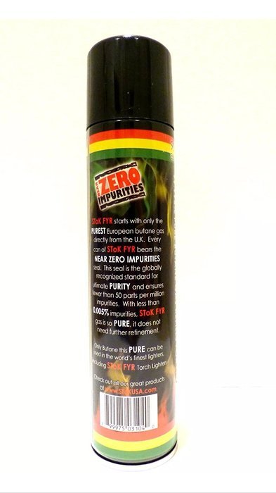 STOK FYR EUROPEAN BUTANE - British Lighter Refill Wholesale Fuel - Ultra refined 300 ML (12) N6