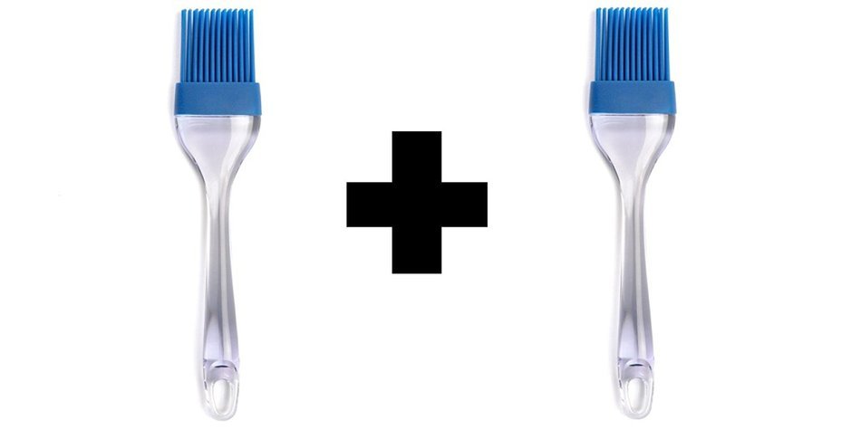 Norpro 2018C Silicone Basting Brush, Blue