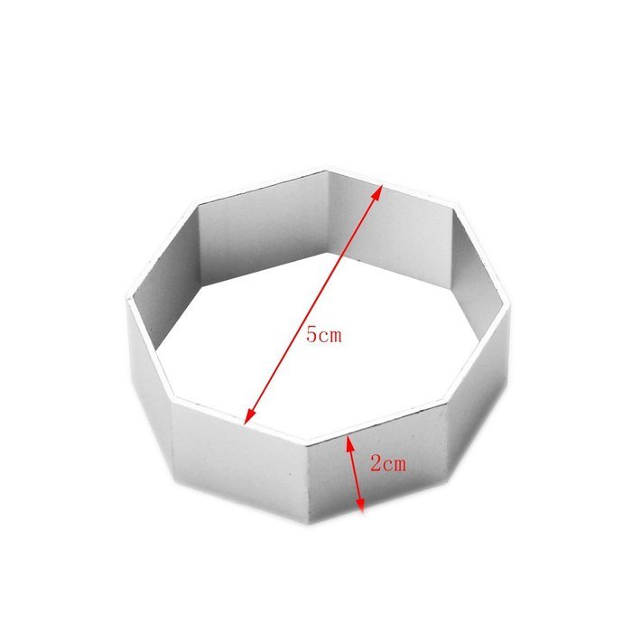 CY-buity Aluminum Fondant Decoration Cooky Biscuit Cutter Cake Tool Sugar Craft Diy Mould Model=Hexagon N16
