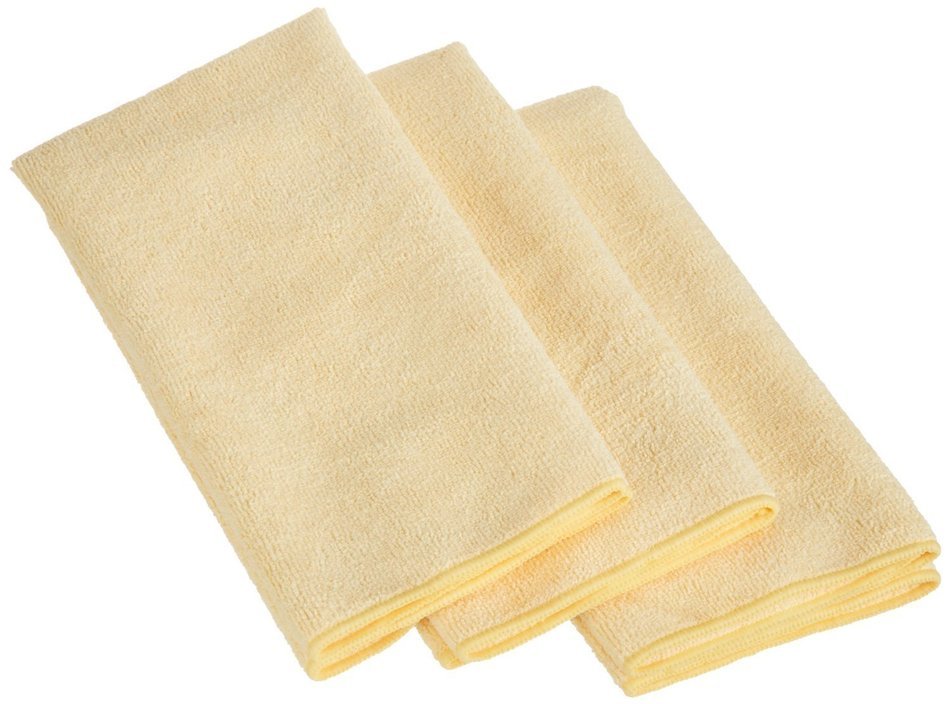 AmazonBasics Thick Microfiber Cleaning Cloths - 3 Pack