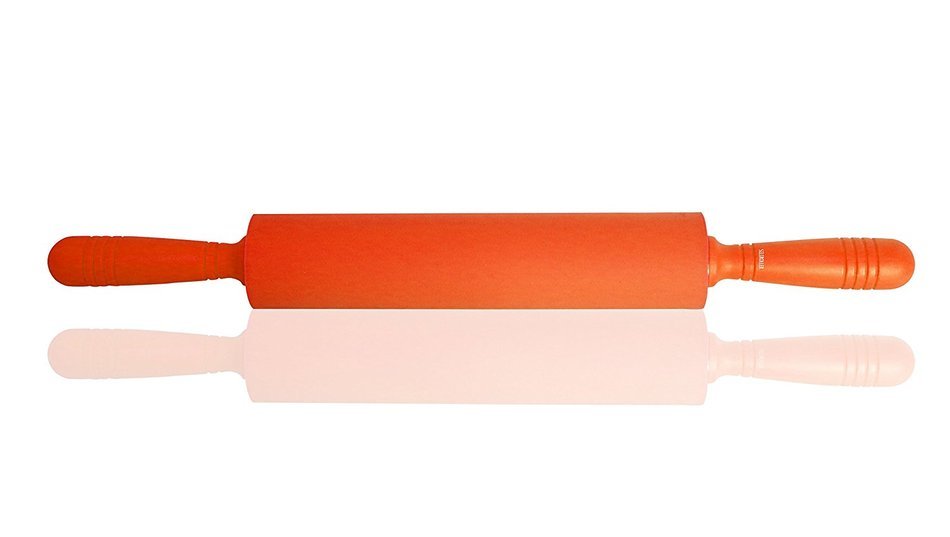 Silicone Rolling Pin - Orange - Non Stick - Siliroller N3