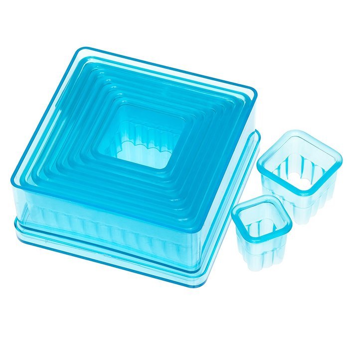 Ateco 5703 9-Piece Fluted Cutter Set, Square