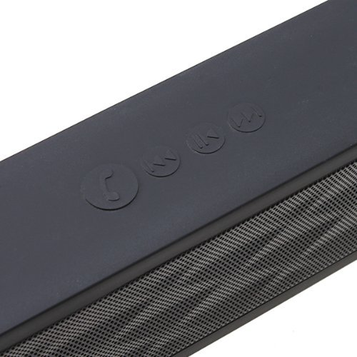 AGPtek Wireless Bluetooth Boombox Speaker w/ Microphone for MP3 PC iPhone iPod Samsung Mobile Phone - Black N5