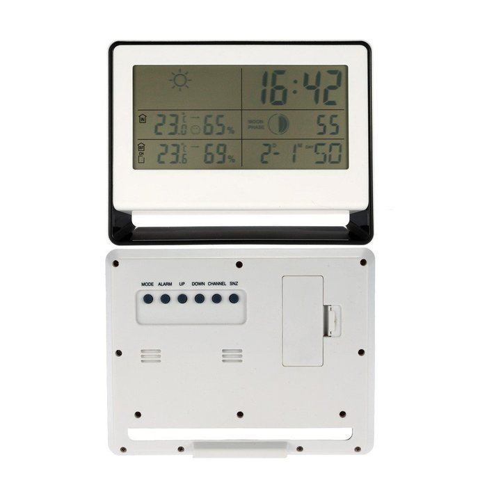 Wireless RF Receiving Weather Clock Digital Thermometer Hygrometer Display N5