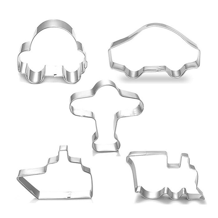 Yunko 4-Piece Baseball Stainless Steel Cookie Cutter Set Fondant Cutter Cake Decoration Tools N3