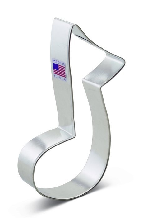 Ann Clark Music Note Cookie Cutter - 5.25 Inches - Tin Plated Steel