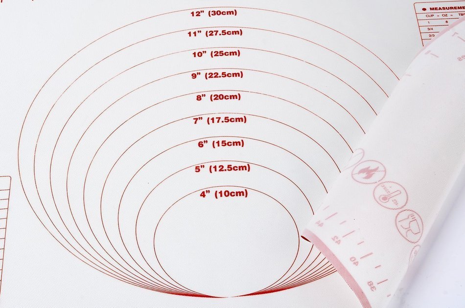 Lucky Gourd Silicone Baking Mat with Measurements Table,temperature,16*24inch.professional German Grade, Reusable... N3