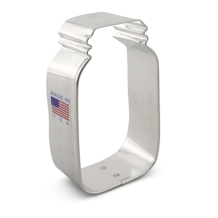 Ann Clark Mason Jar Cookie Cutter Set - 2 Piece - 3 1/2" & 4 3/8" - Tin Plated Steel N2